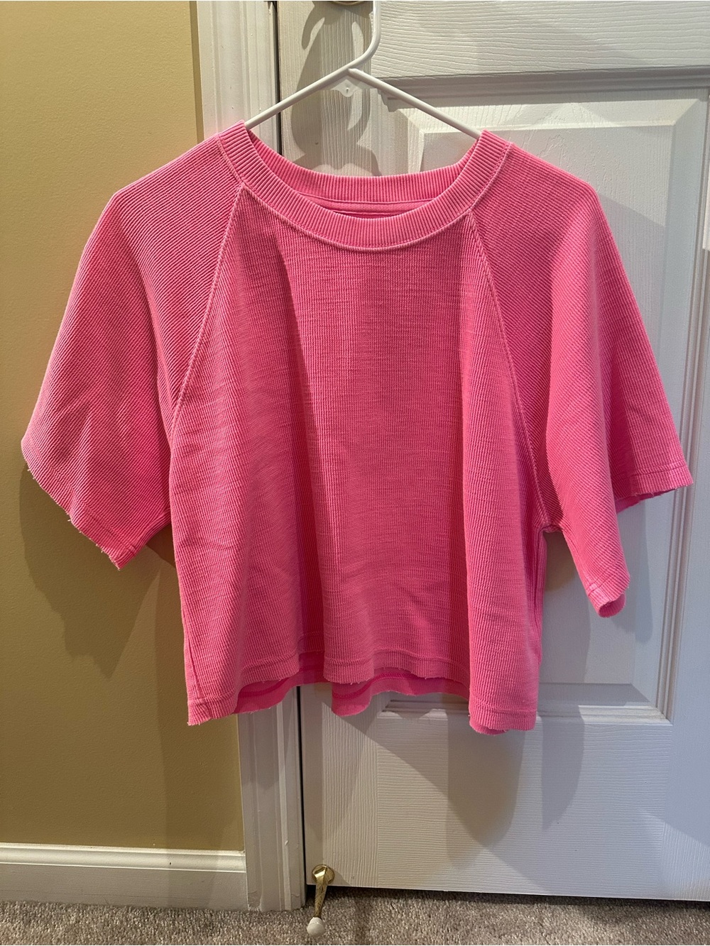 Aerie Distressed Cropped Tee